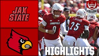 Jacksonville State Gamecocks vs Louisville Cardinals  Full Game Highlights  ESPN College Football [upl. by Noemad102]