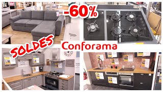 CONFORAMA ARRIVAGE SOLDES 🤑 CUISINE CANAPÉ 240123 [upl. by Adnocahs]