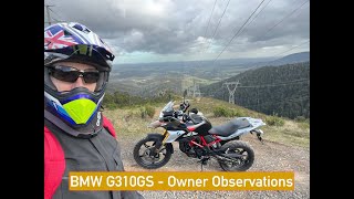 BMW G310GS 2023 Owner Observations [upl. by Wendalyn211]