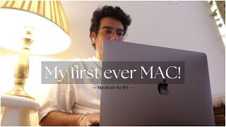 MacBook Air M1 in 2023  Unboxing vlog [upl. by Litton]