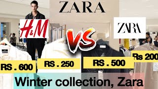 Zara vs HampM winter collection Zara  ￼zara anuragvlogs [upl. by Aneeres66]