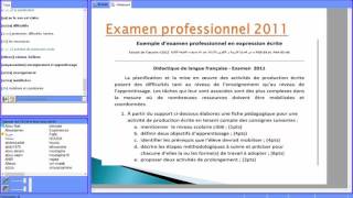 examen professionnel 20111 [upl. by Airekahs]