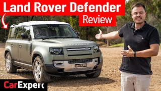 Land Rover Defender 2021 onoffroad review 500mm of suspension articulation [upl. by Euqnom]