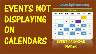 Event Calendar Maker  Excel Template  Events Not Displayed [upl. by Jordon1]