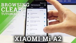 How to Clear Browser History in XIAOMI Mi A2  Delete Cookies and History [upl. by Nnyleuqaj]