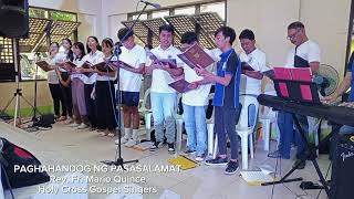 Paghahandog ng Pasasalamat  Rev Fr Mario Quince  Holy Cross Gospel Singers [upl. by Nnylsor708]