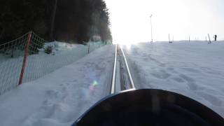 Semmering Hirschenkogel  Zauberberg Sommerrodelbahn Superbob Bergfahrt 1 [upl. by Wira]