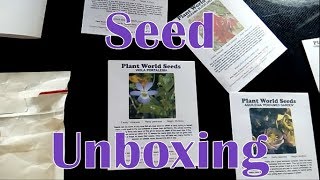 Plant World Seeds Unboxing [upl. by Ymled]