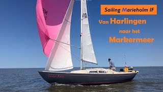 Zeilen vanuit Harlingen naar het IJsselmeer HTrace  Sailing Marieholm IF [upl. by Eiuol]