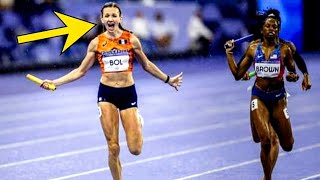 Fenomenale Femke Bol bezorgt 4x400 meter gemengde estafette goud op Olympische Spelen  digital SK [upl. by Setarcos]