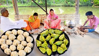 ধনিয়া মোমো আর গন্ধরাজ মোমো দুই ধরনের ফ্লেভারের মোমো রেসিপি  steamed momo recipe [upl. by Tija]