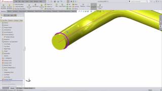 SOLIDWORKS Tutorial Dynamic Bending  Unbending a Wire Tube or Bar [upl. by Blinni]