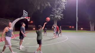 First game of the night 4v4 Uncle Hungry ￼B￼asketball with Michael and Nolan Palm Coast Florida [upl. by Publius]