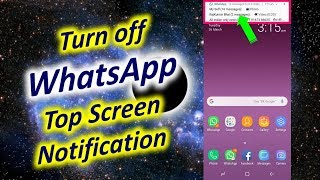 How to Turn off WhatsApp Top Screen Notification [upl. by Jadd]