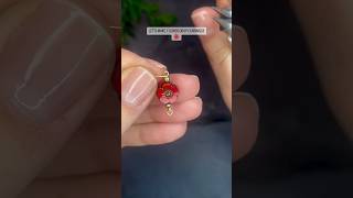 Lovely Red Czech Flower Earrings ❤️ diy handmade jewelry earrings howto handmadejewelry gift [upl. by Aicatsan]