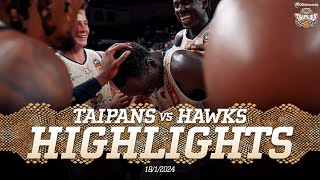 Illawarra Hawks vs Cairns Taipans  Game Highlights  Round 16 NBL24 [upl. by Beetner178]