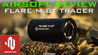 Airsoft Review 282 GEAR Eshooter Flare M BT Tracer Unit  Unboxing amp Test Eshooter FR [upl. by Sahpec]