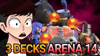 Os 3 melhores decks para a arena 14 no Clash Royale Do zero EP 18 [upl. by Ploch185]