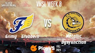 VHSL Smash Week 8 Grimy Grubbers 34 vs Metallic Dysfunction 12 [upl. by Auohp]