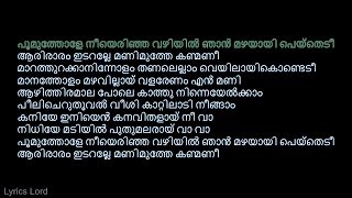 പൂമുത്തോളേ KARAOKE Joseph Poomuthole Karaoke With Malayalam Lyrics PoomutholeMalayalamKaraoke [upl. by Tracay314]