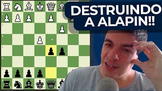 Como CONFUNDIR o jogador de ALAPIN no XADREZ ONLINE [upl. by Dionne]