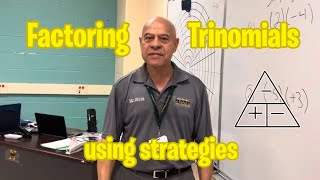 Factoring trinomials using strategies [upl. by Niliram]