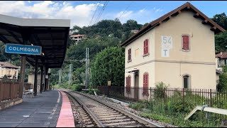 IL BINARIO VIBRA Arriva un treno PODEROSO a COLMEGNA filmato da VICINISSIMO [upl. by Pantia]