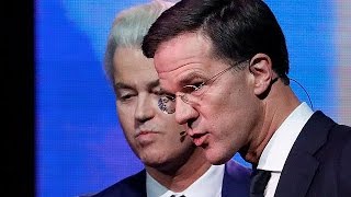 Niederlande Rutte und Wilders stellen sich TVDebatte vor Parlamentswahl [upl. by Gutow761]