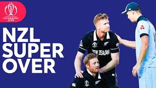 New Zealand Super Over  Every Ball  ICC Cricket World Cup 2019 [upl. by Wallach]