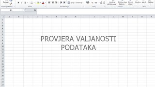 Provjera valjanosti podataka  primjer u Excelu [upl. by Treblihp]