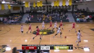 Donettes vs Dexter Basketball [upl. by Dnumde]