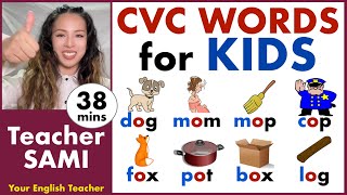 short o  CVC Word Family  3Letter Words  Lets READ Teacher Sami [upl. by Abey]