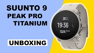 Suunto 9 Peak Pro Ttitanium Sand Unboxing SS050808000 [upl. by Ralyt]