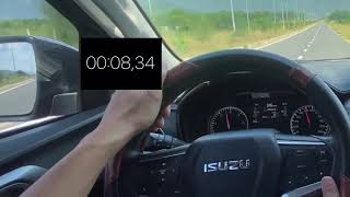 Test tốc độ xe Isuzu Dmax 19 AT Hilander từ 0 lên 100km [upl. by Notsew229]