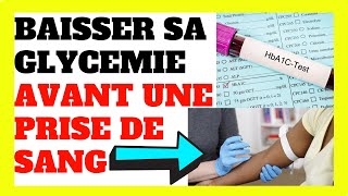 Comment Faire BAISSER SA GLYCEMIE Avant Une Prise De Sang 👈👨‍⚕️✔ [upl. by Gregorius]