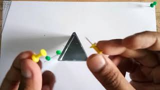 Refraction Through Prism amp Finding Angle of Deviation Experiment [upl. by Deena]