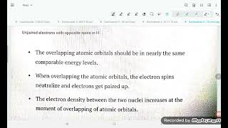 postulates of valence bond theory [upl. by Enirtak]