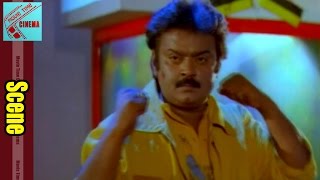 Action Scene Between Vijayakanth amp Raja P Dev  Padavi Pramanam Movie  Vineetha [upl. by Egreog]