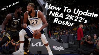 How to Update NBA 2K22s Roster To NBA 2K24s Roster [upl. by Lelith561]