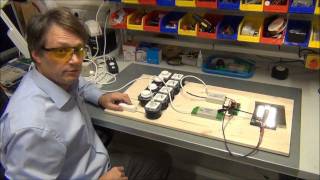 Demonstration of RACT20 Triac dimmable LED driver [upl. by Gessner]