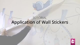 How To Apply Wall Stickers [upl. by Ahcsas]