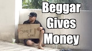 Beggar Social Experiment Gone Right  Maxmantv [upl. by Ainekahs]