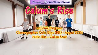 Calums Rise  Line Dance by Colin Ghys BE [upl. by Auhsuoj]