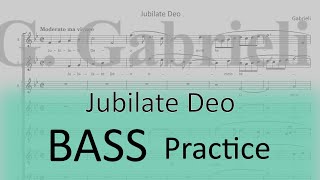 Gabrieli  Jubilate Deo  Bass 1 practice [upl. by Lexis]