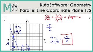 KutaSoftware Geometry Parallel Lines In The Coordinate Plane Part 1 [upl. by Comptom]