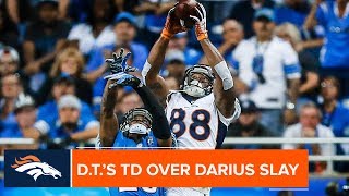 Demaryius Thomas Leaping TD Grab Over Lions CB Darius Slay  Denver Broncos Highlights [upl. by Akeemat988]