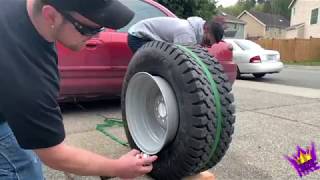 🔥MountingStreach Tires Using Brake Cleaner🔥 [upl. by Eibbob]