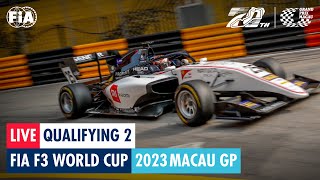 REPLAY  Qualifying 2  FIA F3 World Cup  Macau GP 2023 [upl. by Kcirneh]