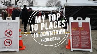 MY FAVOURITE PLACES IN DOWNTOWN FREDERICTON  Vlogmas 4 [upl. by Anali]