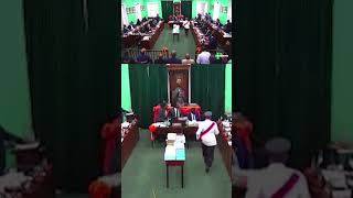 Chaos in Bahamas parliament as MP throws mace out of window [upl. by Scrope]